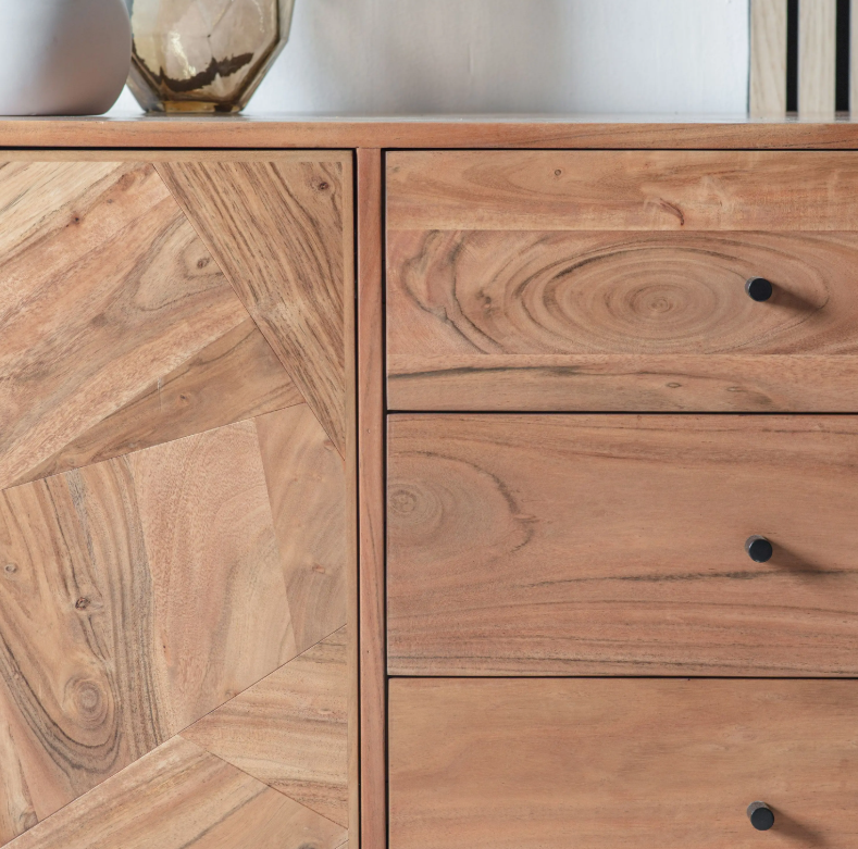 Ottawa Acacia 2 Door 3 Drawer Sideboard