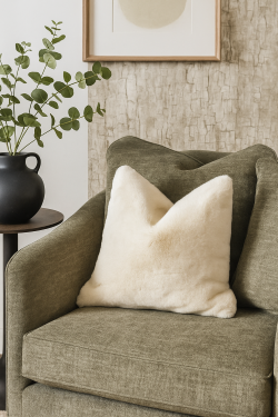 Fluffy Blanc White Scatter Cushion