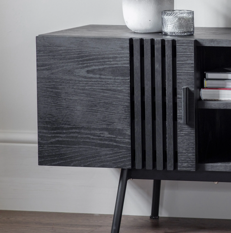 Boho Black Media Unit