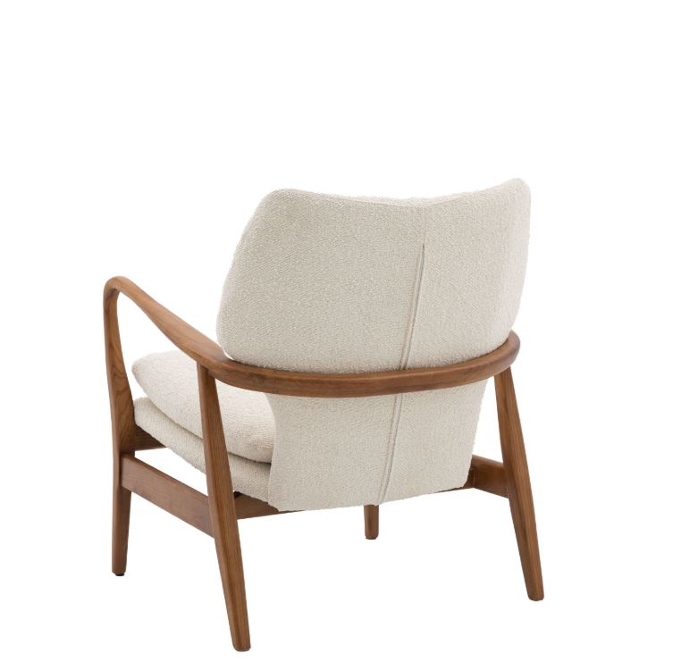 Jerina Wood Armchair Cream