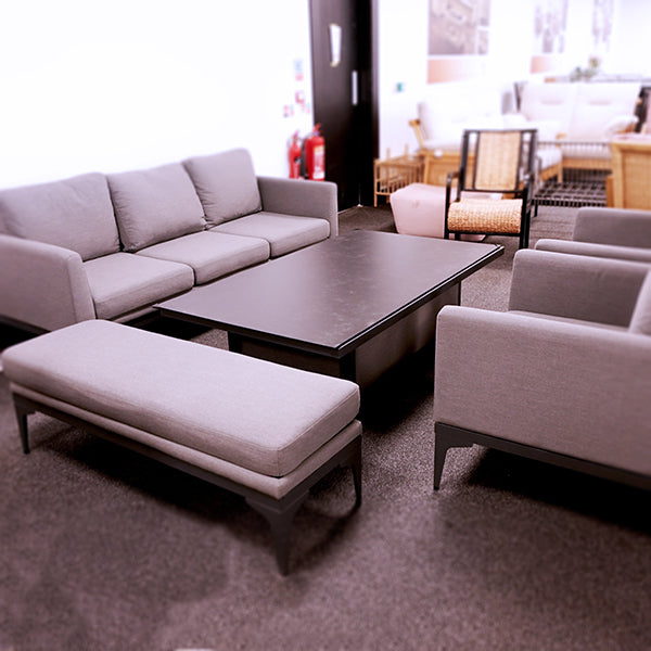 Sergio 3 Seater Outdoor Lounge Set with Adjustable Table