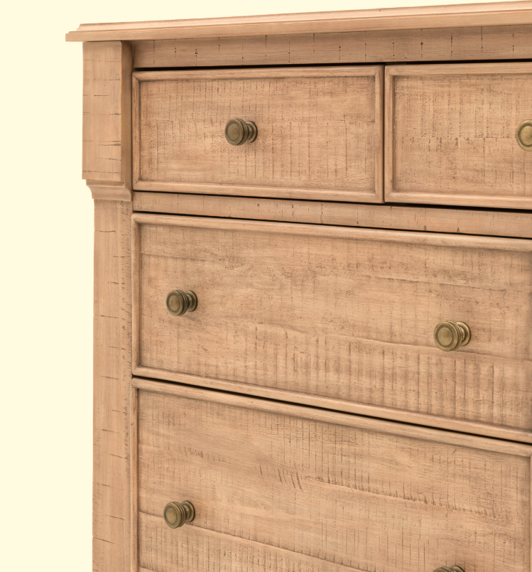 Desser Vivo Pinewood 7 Drawer Chest – Bedroom Storage