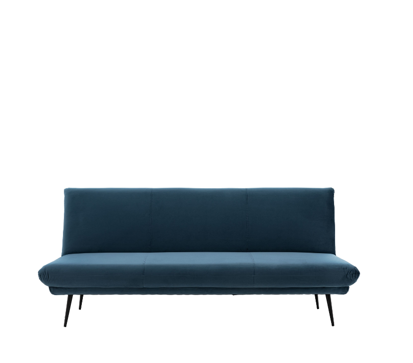 Durban Plush Sofa Bed in Blue