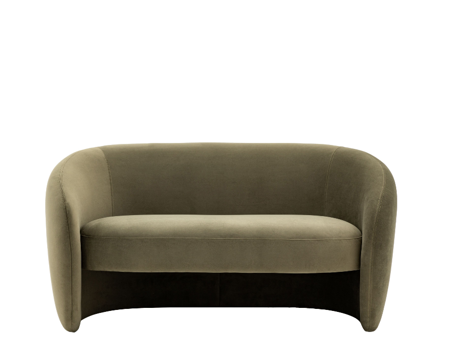 Corfu Curved Sofa in Green