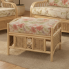 Vale Natural Wash Cane Footstool