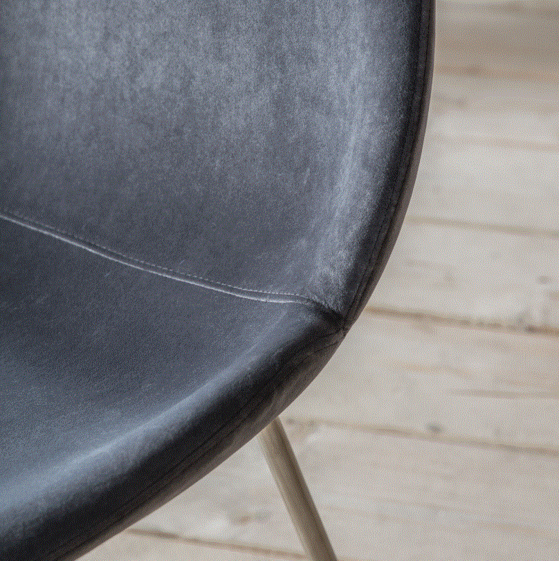 Flattino Dark Grey Dining Chair (pack of 2)