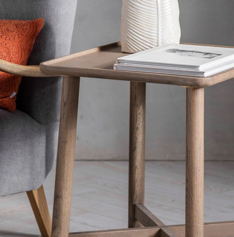 Kingham Side Table Grey Square Table Top