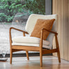 Jerina Wood Armchair Cream