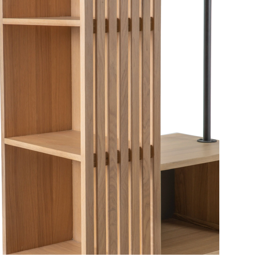 Okayino Oak Open Wardrobe