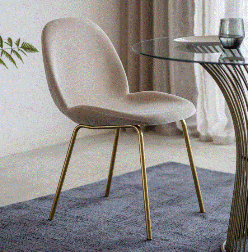 Flattino Oatmeal Dining Chair (pack of 2)