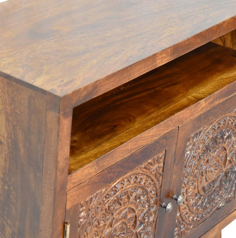 Tova 2 Door Sideboard Cabinet with Open Shelf