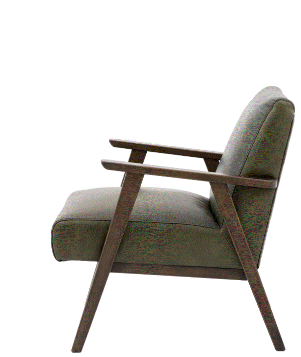 Neto Armchair Vintage Green Leather