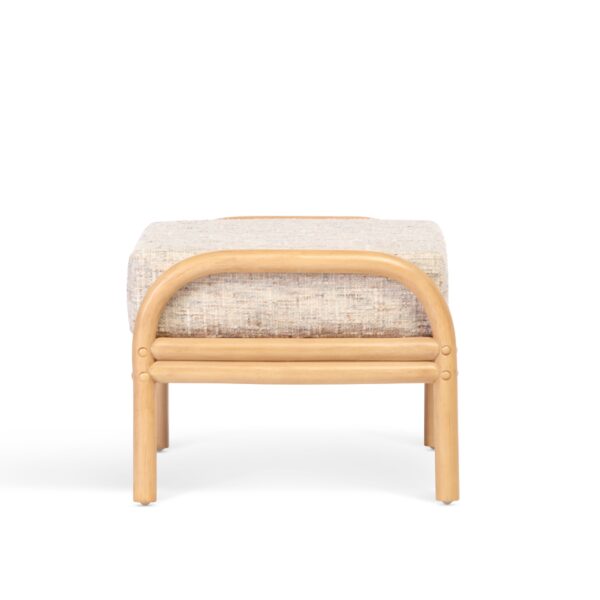 aspen light oak footstool