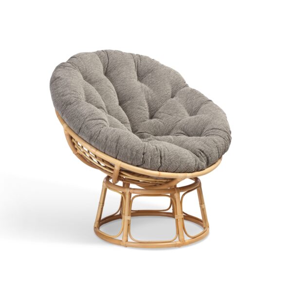 papasan natural chair in slate