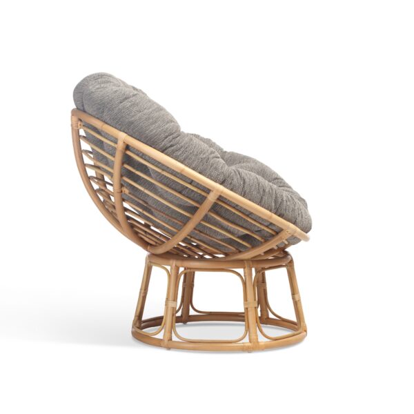 papasan natural chair in slate